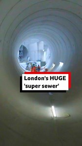 This is London's new 'super sewer' It’s nearly 16 miles long and stretches unseen beneath the River Thames. Known officially as the Thames Tideway, the tunnel will begin testing in the summer, the company behind it has said. It will connect 34 storm overflow drains and take the sewage to be treated at a works in Beckton, east London, which the company delivering the project, Tideway, says will help clean up the river. Currently when there is a storm, the existing drains cannot cope and the overf