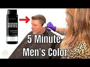 How To Color Men's in 5 Minutes Hair With Redken Brews Color Camo