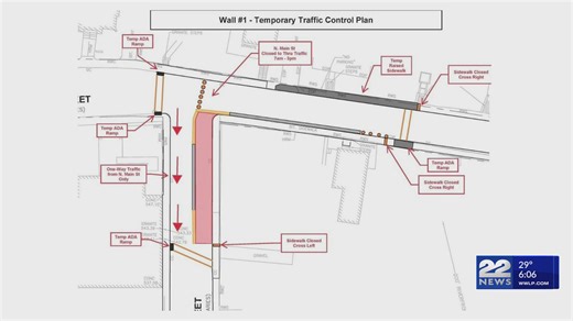 Temporary traffic change on School St. in Orange