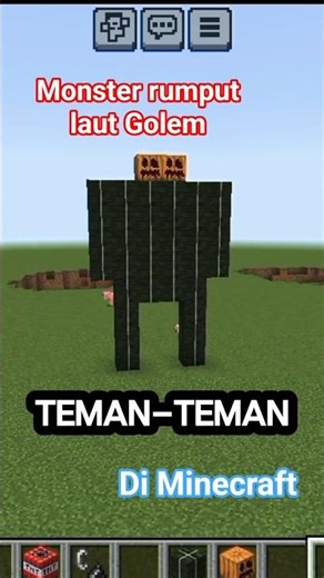 I made a Golem seaweed monster experiment in Minecraft #anresta #shorts