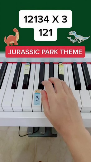Easy Jurassic Park Theme Song Piano Tutorial