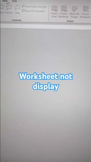 Exel sheet turn grey and blank ? Dont panic ! #exel #blank