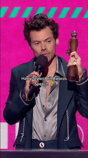 Harry Styles’ Brit Awards Speech Had EVERYONE Crying 😭❤️ #onedirection