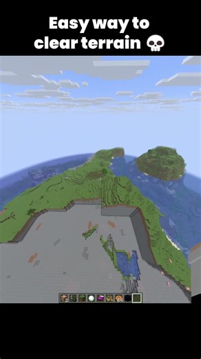 Minecraft Clear Terrain Command Moment