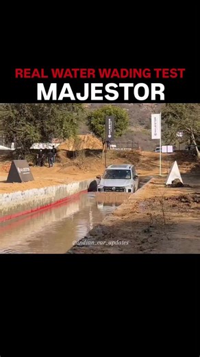 Indian Car Updates on Instagram: "Water doesn’t test design. It tests engineering. MG Majestor claims 810 mm water wading capacity — a serious number in the D+ SUV space. In comparison, the established benchmark in the segment stands at 700 mm. On paper, that 110 mm difference may look small. In real off-road conditions, it can decide confidence. Water wading is not just about height. It’s about sealing quality, air intake positioning, drivetrain protection, and traction management. Majestor pos