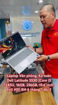 Dell Latitude 5530 Office/Accounting Laptop (Core i5 1245U, 16GB RAM, 256GB HDD, 15.6-inch Full HD)