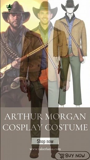 Red Dead: RedemptionⅡ Arthur Morgan Cowboy Cosplay Costume #Takerlama