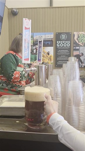 Great Lakes Brewing Company welcomed hundreds of visitors for the very first taste of this year's Christmas Ale today in Ohio City 🎄 | Cleveland Magazine