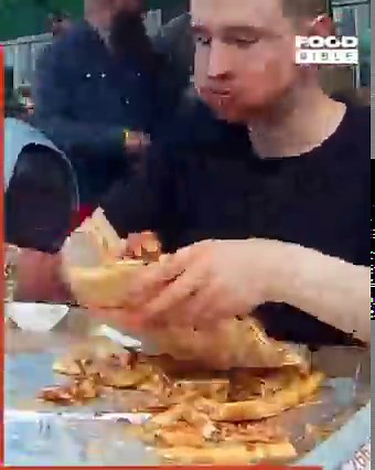 4.5M views · 7K reactions | Giant pizza competitive eating challenge  | FOODbible | Facebook