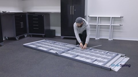 7' L Silver Spring Folding Aluminum Wheelchair Access Ramp with Handrails