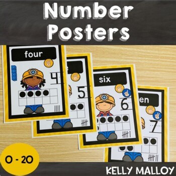 Pocket of Preschool Pocketful Number 1 - 20 Posters With Ten Frames Number Sense