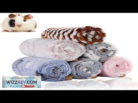 Grddaef Guinea Pig Fleece Blankets 6 Pieces Waterproof & Washable Small Animal