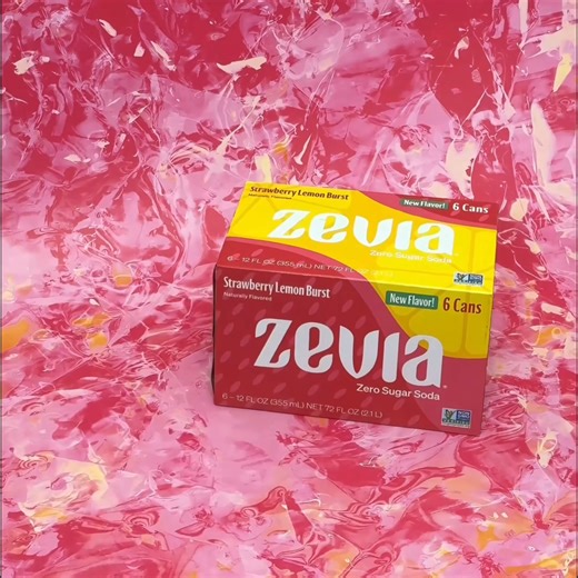 Stop thinking and start drinking Zevia’s refreshing zero sugar Strawberry Lemon Burst soda (your tastebuds will thank you). | Zevia