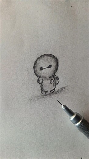 Cute Robot Sketch Tutorial ✍️ Easy Guide #art #shorts #foryou #tutorial #satisfying #robot