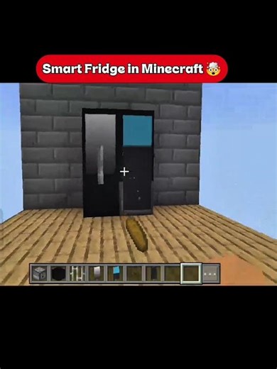 Working Fridge In 15 SECOND 🤯 #minecraft