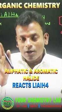 Reaction of LiAlH4 with Aliphatic and Aromatic Halides #shorts