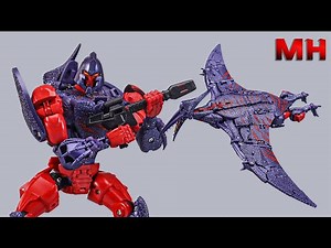 Metagate G-04B Aero Blaze/LAZORBEAK Terrorsaur Blue Version Transformation.