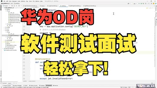 2024最新软件测试面试教程，让你轻松拿下华为OD岗