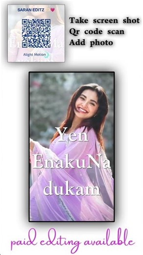 en enakku mayakkam 💗song paid editing available follow me insta saran editz