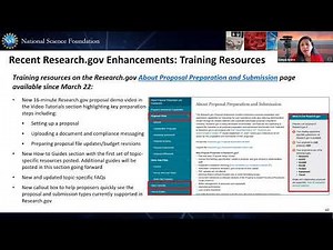 Webinar Recording: Migrating NSF Proposal Preparation and Submission from FastLane to Research.gov
