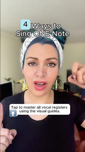 4 ways to Sing 1 Note + Visual Guide on where the vibration sits