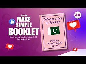 Simple And Easy Booklet Making Tutorial | School Projects #artistroom #schoolproject #booklet