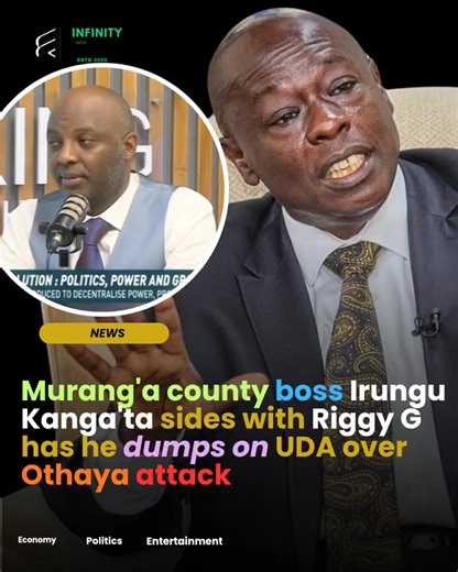 Murang'a county Governor Irungu Kanga'ta calls out UDA for attacking Former Deputy President Rigathi Gachagua in Othaya