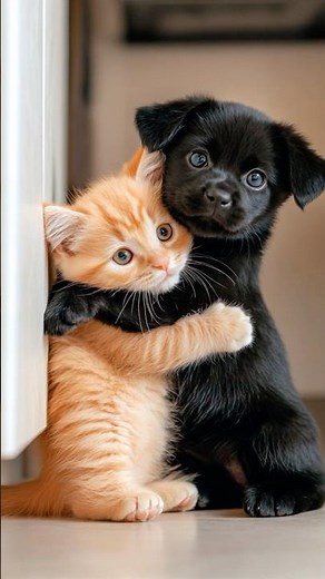 Cute Adorable [Kitten And Puppy] In Heartwarming Play!