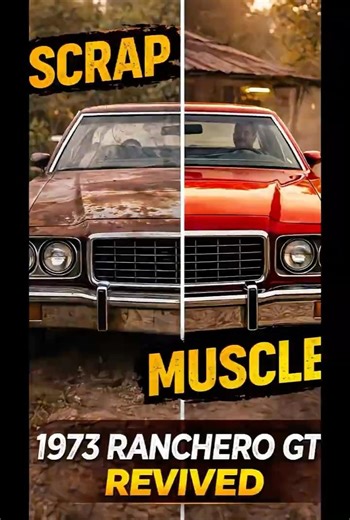 Abandoned 1973 Ford Ranchero GT – From Rust to Red Beast #FordRanchero #CarRestoration #ClassicCars