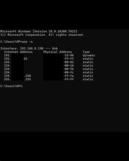 Who’s on Your WiFi?! Use This Secret CMD Trick 🔥