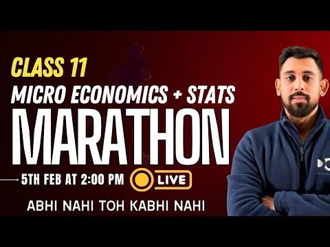 Full Fledged MICRO + STATISTICS | Class 11 | Final Push 🔥 🔥