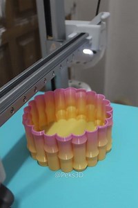 3D Print Timelapse: “Bamboo Plant Pot” 🌿🏺 | Vase Mode Planter Design (Bambu Lab P2S/A1 Combo)