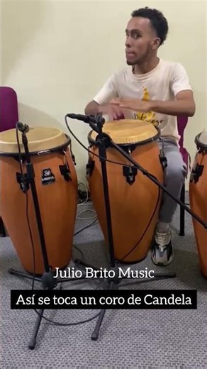 COMO TOCAR CORO DE FUEGO EN CONGA #juliobritomusic #percussion #congas #musica #merengue #shorts