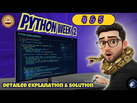 Python Week 2 GRPA 4 & 5 Full Solutions | IIT Madras BS Degree