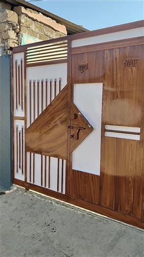 iron gate to wooden gate effect