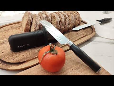 Never Dull Knives Again The Fiskar Knife Sharpener Test!