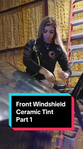 PART 1 of 3 — 70% Endeavor Solar Gard Ceramic Windshield Dry shrinking the full windshield the right way. No shortcuts. 🎥 Featuring: @Javi Almendariz The man behind the camera 🎥 @Solar Gard Window Film & PPF 70% Endevor Ceramic DSP — dry shrink prep @TRÜ Spray Systems — backpack system @Tint Wiz — dash towel This is where precision starts. Part 2 coming soon 👀 #windshield #ceramictint #windowtint #womenownedbusiness #tutorial
