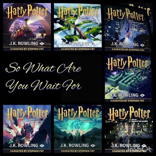 Harry Potter All Audiobook by Stephen Fry for FREE DOWNLOAD #potterhead #harrypotter #audiobooks