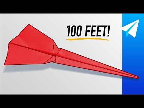 Fast Paper Airplane that Flies WAY over 100 feet! — How to make Scorcher