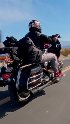 A solo road trip to surprise some moto camping friends! #harleydavidson #motorcycle #motocamping