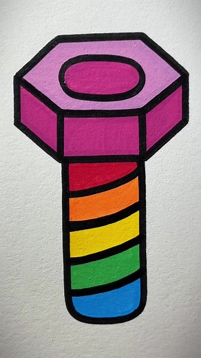 Colorful Nut Drawing Techniques