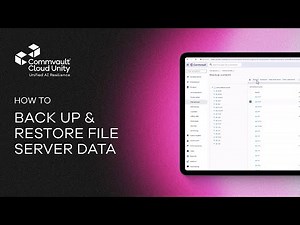 How To Back Up & Restore File Server Data in Commvault | Complete Backup & Recovery Tutorial