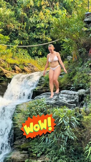 White Angel! Dare to jump!??? 🙃 #jumpthefalls #cliffjumping