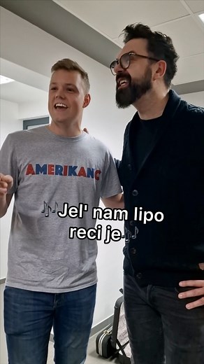 Singing with a Croatian Legend ❤️ #balkan #croatia #hrvatska #singing #music #balkanmusic #comedy | Amerikanac