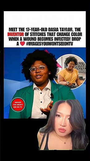 At 17, Dasia Taylor Invented Color-Changing Sutures That Detect Infections 🧠🔬