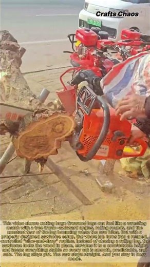 How to Safely & Efficiently Buck Up Large Firewood Logs: The PERFECT Sawhorse Setup