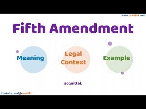 Fifth Amendment Meaning Legal Context & Example Legal Terms Simplified @LawMint