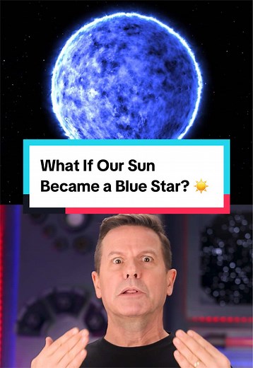 What would happen if our Sun became a blue star? ☀️🔵 #WhatIf #SciFi #SpaceScience