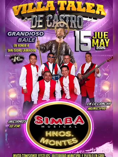 Simba musical de los hermanos Montes amenizará el baile la noche del 15 de Mayo en la villa de Talea de Castro, Oax. | Oaxaca Musical/oficial