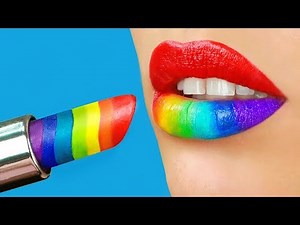 8 DIY Weird Makeup Ideas / Candy Makeup Tutorial